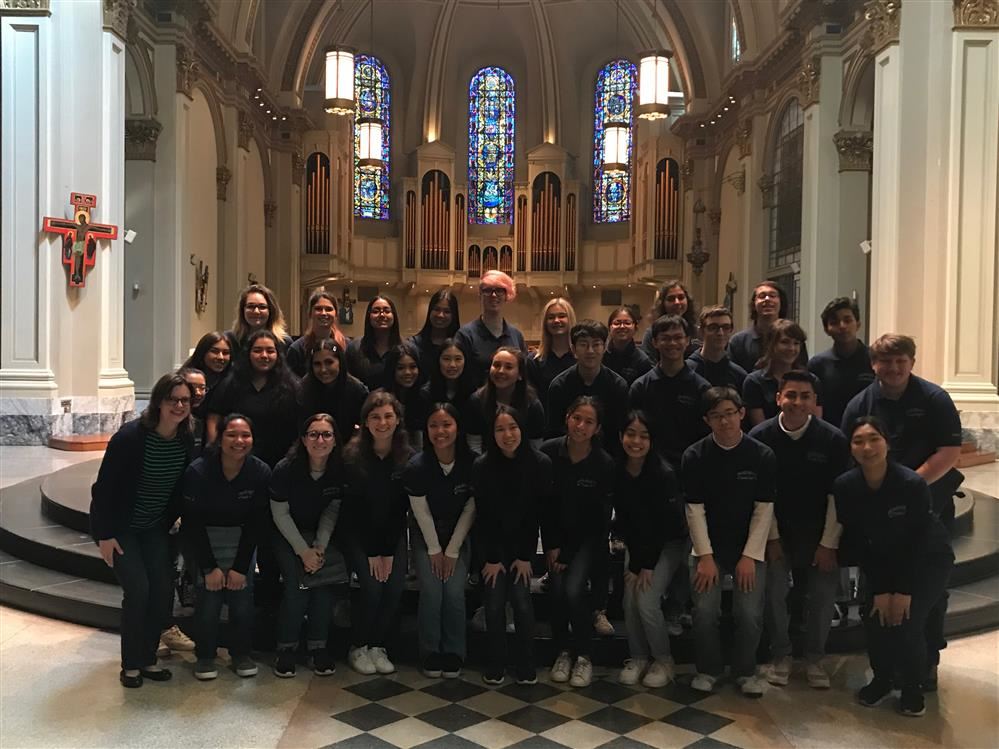 Singing at St. James Cathedral in Seattle