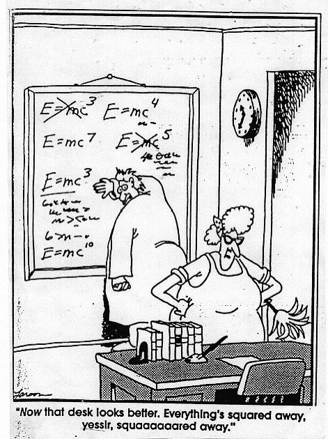 Actually, it's E^2 = m^2c^4 + (pc)^2, but who's counting? 